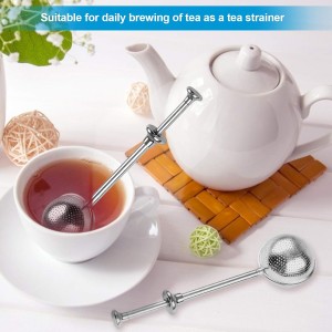 2 Pcs Bakers Dusting Wand for Sugar Flour and Spices, Stainless Steel Flour Duster for Baking, Powdered Sugar Shaker Duster Sifter, Spring-operated Handle for One-handed Operation