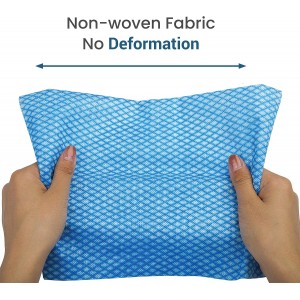 SCRUBIT Reusable Cleaning Wipes, Handy Wipes for Kitchen and Office - Dish Cloths for Washing Dishes - Multi Purpose Disposable Cleaning Towels (12 x 20 in) 72 Pack (Blue)