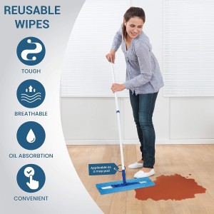 SCRUBIT Reusable Cleaning Wipes, Handy Wipes for Kitchen and Office - Dish Cloths for Washing Dishes - Multi Purpose Disposable Cleaning Towels (12 x 20 in) 72 Pack (Blue)