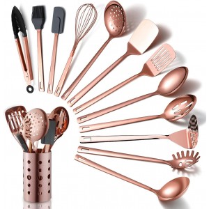 Copper Kitchen Utensils Set,13 Pieces St...
