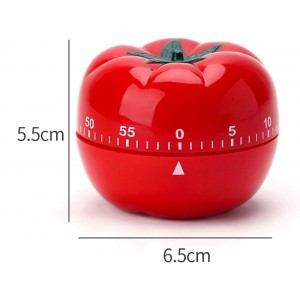 Cute Tomato Shape 360 Degree Rotating Kitchen Cooking Timer Kitchen Craft Mechanical Wind Up 60 Minutes Timer