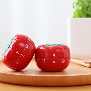 Cute Tomato Shape 360 Degree Rotating Kitchen Cooking Timer Kitchen Craft Mechanical Wind Up 60 Minutes Timer
