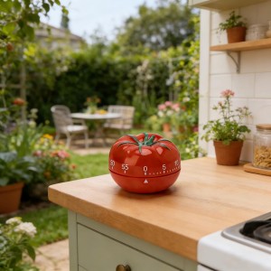 Cute Tomato Shape 360 Degree Rotating Kitchen Cooking Timer Kitchen Craft Mechanical Wind Up 60 Minutes Timer