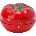 Cute Tomato Shape 360 Degree Rotating Kitchen Cooking Timer Kitchen Craft Mechanical Wind Up 60 Minutes Timer