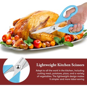 Gifts for Dad from Daughter Son, BEST DAD Tool Shears, iBayam Kitchen Scissors All Purpose Heavy Duty Meat Scissors Poultry Shears, Dishwasher Safe Stainless Steel Utility Scissor