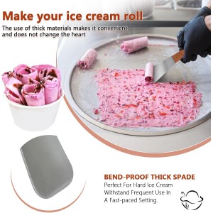 Ice Cream Spade,Stainless Steel Ice Cream Shovel with Wooden Handle…