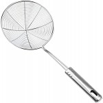 Versatile Stainless Steel Spider Strainer/Skimmer/Ladle for Cooking and Frying, Chirano Kitchen Gadgets Wire Strainer Pasta Strainer Spoon (6 Inch)