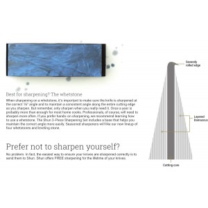 Shun Combined Whetstone Sharpener, 3000 and 6000 Grit Combination Whetstone, Dual Sided Knife Sharpener for Professional and Home Chefs