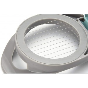 Egg Slicer for Hard Boiled Eggs Cutter with Stainless Steel Wire Dishwasher Safe (Green)