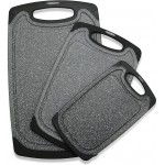 Cutting Boards for Kitchen, Large-Small Cutting Board Set of 3, Dishwasher Safe, Juice Groove, Easy Grip Handle, Non-Slip Rubber Cutting Board