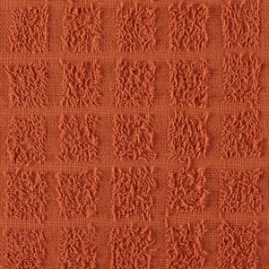 DII Basic Terry Collection Solid Windowpane Dishcloth Set, 12x12, Spice, 6 Piece