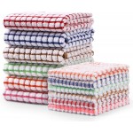 Kitchen Towels and Dishcloths Set, 16 x 25 12 12, Set of Bulk Cotton Dish for Washing Dishes Rags Everyday Cooking Baking