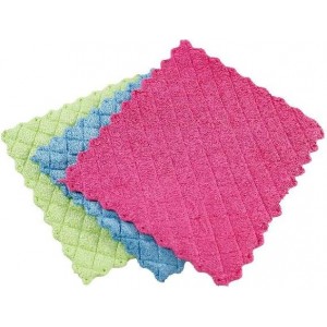 Libman 1482 Microfiber Sponge Cloths – Combines The Best of a Sponge and Dish Cloth, Includes 3 Packs of 3 Sponge Cloths (9 Total Sponge Cloths), Pink, Blue and Green