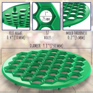 Dumpling Maker - Plastic Pelmeni Maker - Russian Ukrainian Dumpling Mold Machine Press Ravioli Mould Cutter - Delicious Dumplings Siberian Meat Pelmeni Kitchen Supplies