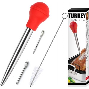 Stainless Steel Turkey Baster With Clean...