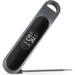 Dash Precision Quick-Read Thermometer - Meat Temperature Probe with LCD Display for Fast, Accurate Cooking and Baking - Water Resistant and Easy to Clean - Cool Gray