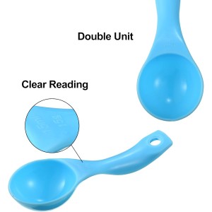 Frienda 20 Pieces Colorful Plastic Measuring Cup Spoons for Kitchen Cooking Baking Dry and Liquid Ingredients