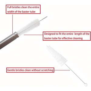 Turkey Baster and Poultry Lifters fork Set of 2. Food grade stainless steel and BPA-Free Silicone. Dishwasher-Safe