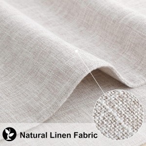 homing Cotton Linen Placemats Set of 6, Cloth Washable Farmhouse Dining Table Mats for Indoor, Outdoor, Easter, Easy to Clean, Neutral Beige, 13 x 19 Inch