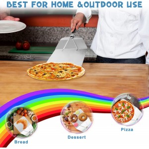 Pizza making kit,Pizza Peel Pizza Pan Set with 12