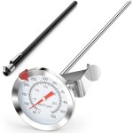 Candy Thermometer Cooking Thermometer with Instant Read Dial Meat Thermometer for Cooking Candy Deep Fry Oven by AikTryee