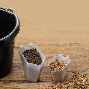 Plastic Measuring Scoop, (29.6 cc | 2 tablespoon | 1/8 Cup | 29.6 mL) Long Handle Spoons for Powders, Granules, Coffee, Pet Food, Baking Supplies, Protein and Other Dry Goods, BPA Free (Set of 3)