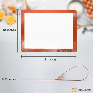 Silicone Baking Mats Half Sheet Non-Stick Cookie Sheet for Baking Silicon Baking Mat Set (12