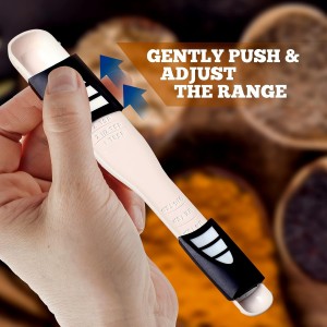 Performore Adjustable Measuring Spoon with Double End Adjustable Scale, 9 Stalls All in One Measuring Spoon, Wide Range of Measurements - Dry and Semi-Liquid Ingredients for Baking, Cooking