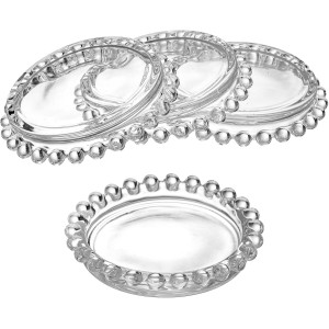 Fasmov 10 Pack Crystal Coasters Drink Coaster for Home Counters, Kitchen, Dining Room, Living Room, Patio, Coffee Table, 3.7 inches