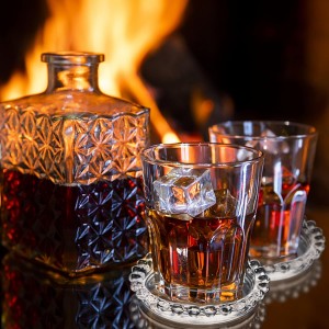 Fasmov 10 Pack Crystal Coasters Drink Coaster for Home Counters, Kitchen, Dining Room, Living Room, Patio, Coffee Table, 3.7 inches