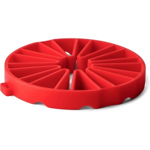 Cuisipro Silicone Dual Trivet, 7.5x7x1in, Red