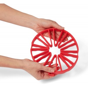 Cuisipro Silicone Dual Trivet, 7.5x7x1in, Red