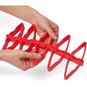 Cuisipro Silicone Dual Trivet, 7.5x7x1in, Red