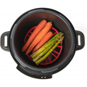 Cuisipro Silicone Dual Trivet, 7.5x7x1in, Red