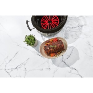 Cuisipro Silicone Dual Trivet, 7.5x7x1in, Red