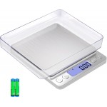 Gram Scale Small Digital Food Scale, 500g by 0.01Gram/0.001Ounce, Accurate Weighting, MEIYA Multifunction Kitchen Scale for Jewelry/Baking/Soap, 9 Units, Tare Function, LCD Display, Including Battery