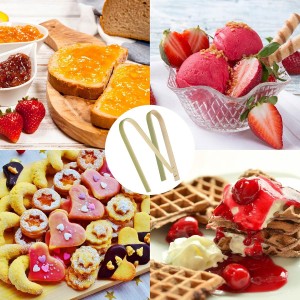 40 Pieces Mini Bamboo Disposable Tongs for food 4 Inch Bamboo Toast Tongs Disposable Mini Braces Wooden Cooking Braces for charcuterie Cooking Toast Bread Pickles Tea Supplies