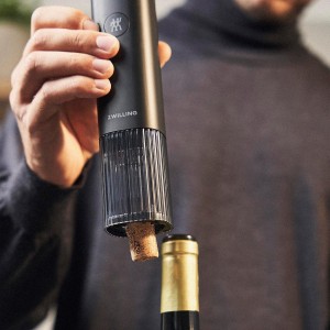 ZWILLING Enfinigy Electric Wine Bottle Opener - Black