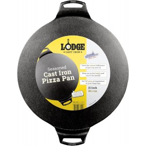 Lodge 15 Inch Cast Iron Pizza Pan - PFAS...