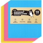 AIDEA Swedish Dish Cloth, 10PK, Swedish Dishcloths for Kitchen, Reusable Paper Towels Washable, Sponge Cloths Kitchen, Absorbent Dish Rags, Dish Towels Cloth, 7