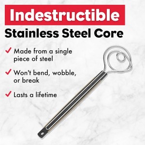 Brod & Taylor Dough Whisk - Heavy Duty Dishwasher-Safe Mixing Tool