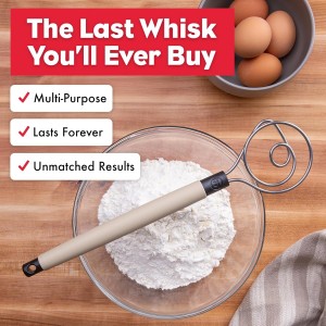 Brod & Taylor Dough Whisk - Heavy Duty Dishwasher-Safe Mixing Tool