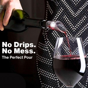 TenTen Labs Premium Wine Aerator Pourer and Wine Pump Stopper (2-pack) - Bottle Stopper - Gift Box Included