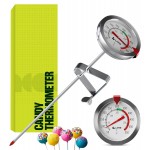 Candy Thermometer with Pot Clip - Deep Fry Oil Thermometer for Frying and Candle Making