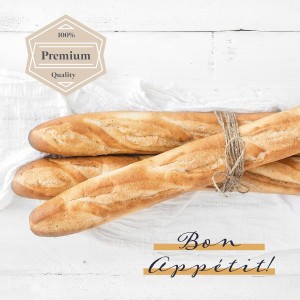 Non-Stick Baguette Baking Pan - French Bread Loaf Tray for 2 Perfectly Baked Baguettes - Perforated Anthracite Baguette Bake Pan for Baking Supplies