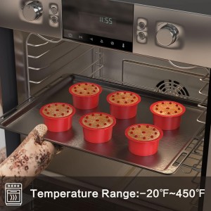 SILIVO 4 Inch Cake Pan (6 Pack) - Silicone Mini Smash Cake Pans, Nonstick Small Cake Pans for Smash Cake,Muffin and Egg Bites