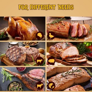 Turkey Baster, Stainless Steel Baster for Cooking with Marinade Injectors Syringe, Basting Brush, Thick Cleaning Brush & Thin Cleaning Brush