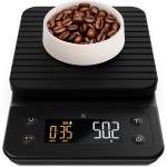 Greater Goods Coffee Scale with Timer – 0.1g Precision Digital Coffee & Espresso Scale for Pour-Over, Coffee Bean Weighing, Barista Brewing, Waterproof Cover, 3kg Capacity (Onyx Black)