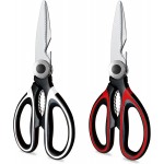 Kitchen Scissors 2 Pack Kitchen Shears All Purpose Heavy Duty Dishwasher Safe Multipurpose Utility Sharp Scissors for Food, Meat, poultry, Vegetable