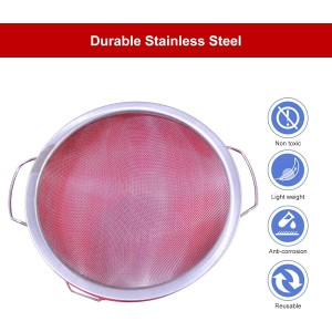 Fine Mesh Paint Strainer 60 Mesh Stainless Steel Paint Filter Emulsion Honey Funnel Filter Cover Fits 5 Gallon Paint Bucket Filter Tool Insert Strains